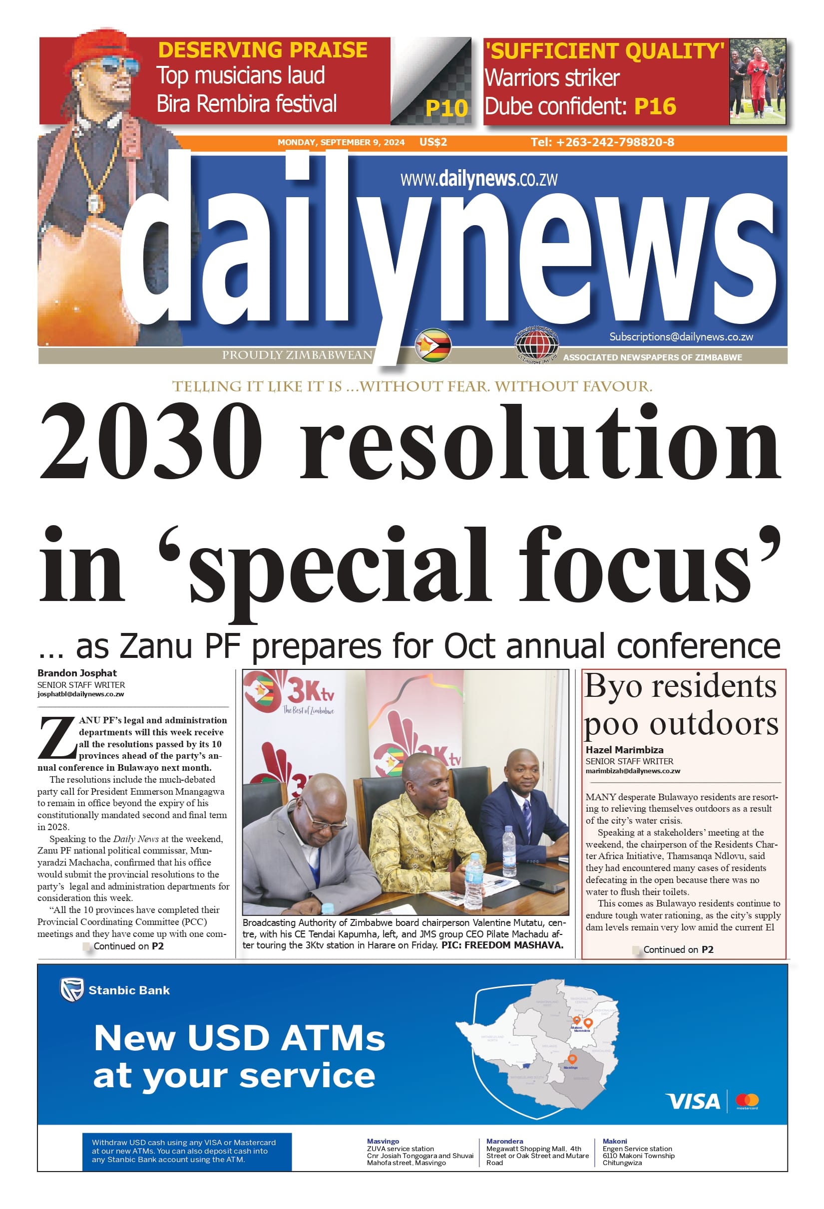 Monday 9 September 2024